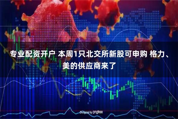 专业配资开户 本周1只北交所新股可申购 格力、美的供应商来了