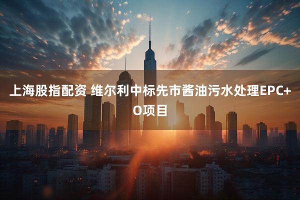 上海股指配资 维尔利中标先市酱油污水处理EPC+O项目