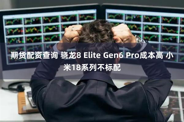期货配资查询 骁龙8 Elite Gen6 Pro成本高 小米18系列不标配